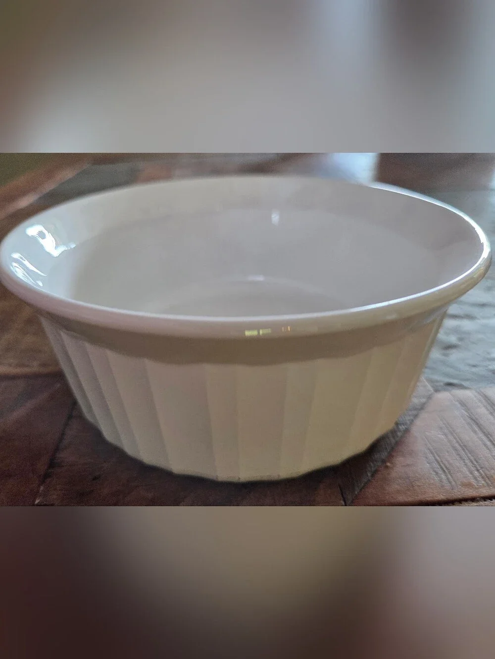 Vtg Corning Ware 5.5” French White F-16-B Individual Casserole Dish 16oz Bowl
